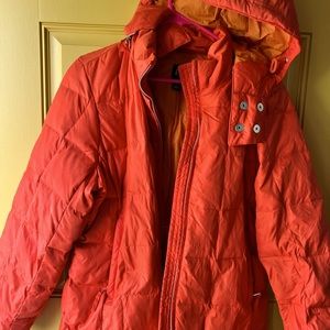 Orange gap puffer coat